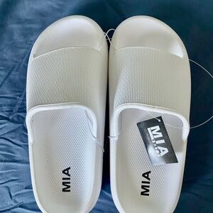 Nordstrom White Slide Sandals